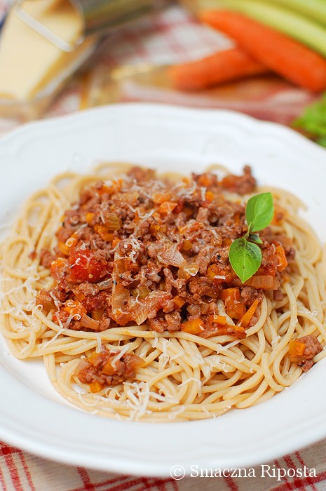 Prawdziwe włoskie spaghetti bolognese