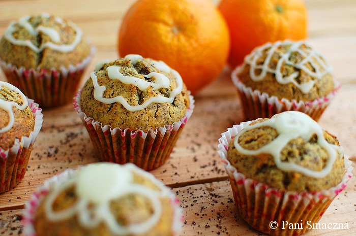 Pomarańczowe muffinki z makiem